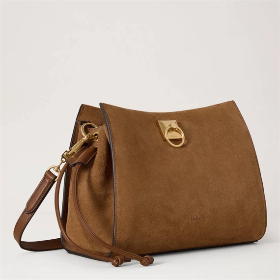 Mulberry Small Iris Vintage Oak Suede